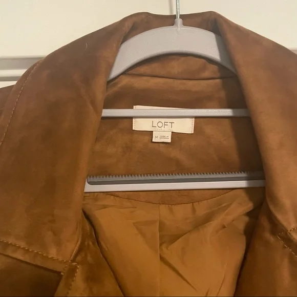 Loft Faux Suede Moto Jacket - M - Picture 3 of 7